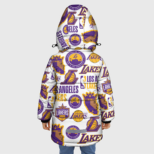 Зимняя куртка для девочки LAKERS LOGO / 3D-Красный – фото 4