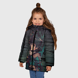 Куртка зимняя для девочки Моя геройская Академия, цвет: 3D-черный — фото 2