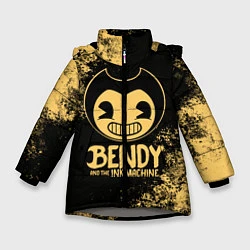 Куртка зимняя для девочки Bendy And The Ink Machine, цвет: 3D-светло-серый