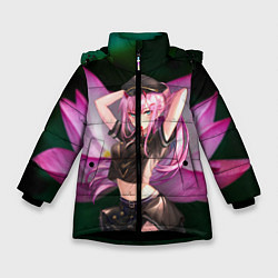 Куртка зимняя для девочки Zero Two, цвет: 3D-черный