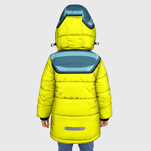 Зимняя куртка для девочки СКАФАНДР AMONG US КАПЮШОН / 3D-Черный – фото 4