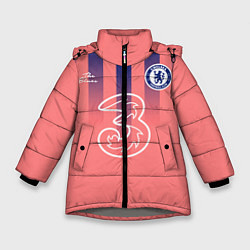 Куртка зимняя для девочки CHELSEA резервная сезон 2021, цвет: 3D-светло-серый