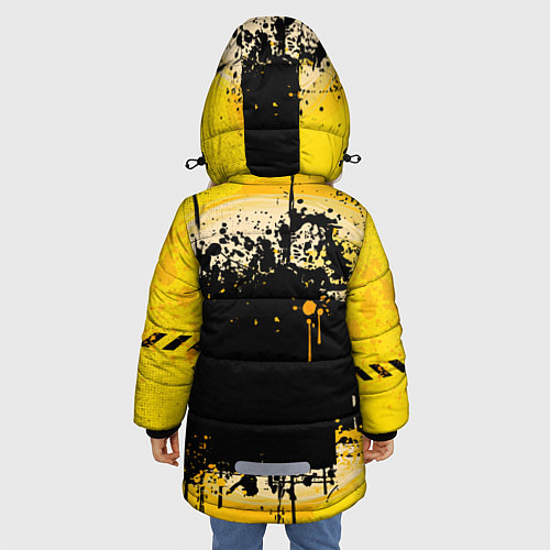 Зимняя куртка для девочки Among Us / 3D-Светло-серый – фото 4