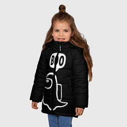Куртка зимняя для девочки BOO Among Us, цвет: 3D-черный — фото 2
