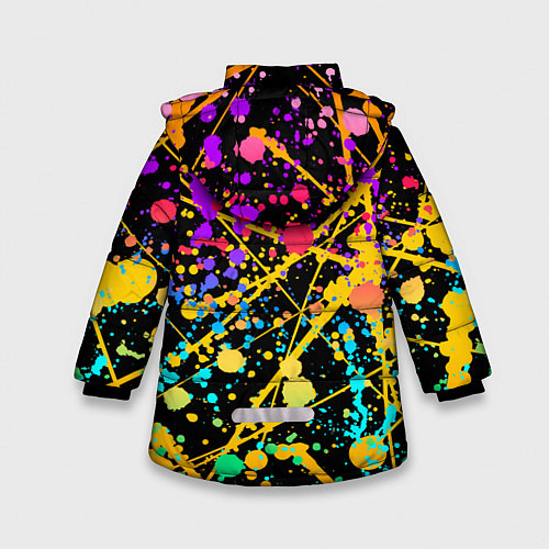 Зимняя куртка для девочки Slava Marlow / 3D-Светло-серый – фото 2