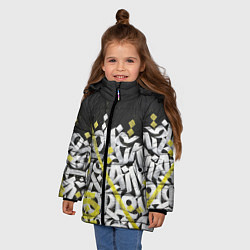 Куртка зимняя для девочки GRAFFITY, цвет: 3D-светло-серый — фото 2