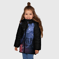 Куртка зимняя для девочки Лиса и ее дух, цвет: 3D-светло-серый — фото 2