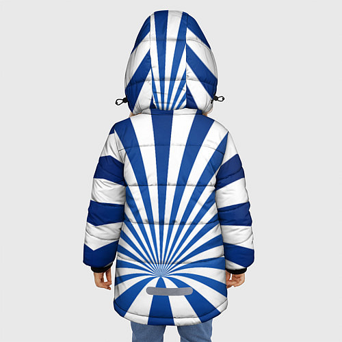 Зимняя куртка для девочки Оптическая иллюзия / 3D-Черный – фото 4