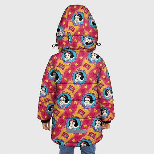 Зимняя куртка для девочки Белоснежка / 3D-Черный – фото 4