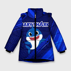 Куртка зимняя для девочки BABY SHARK БЭБИ ШАРК, цвет: 3D-черный