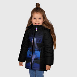 Куртка зимняя для девочки Slime, цвет: 3D-светло-серый — фото 2