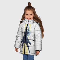 Куртка зимняя для девочки Римуру, цвет: 3D-черный — фото 2