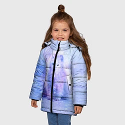 Куртка зимняя для девочки Полярная Лисица, цвет: 3D-красный — фото 2
