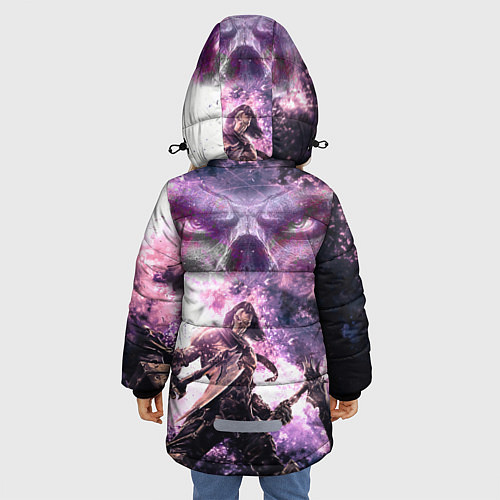 Зимняя куртка для девочки Darksiders 2 / 3D-Черный – фото 4
