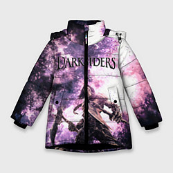 Куртка зимняя для девочки Darksiders 2, цвет: 3D-черный
