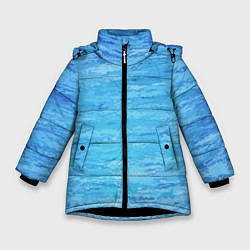 Куртка зимняя для девочки Blue, цвет: 3D-черный