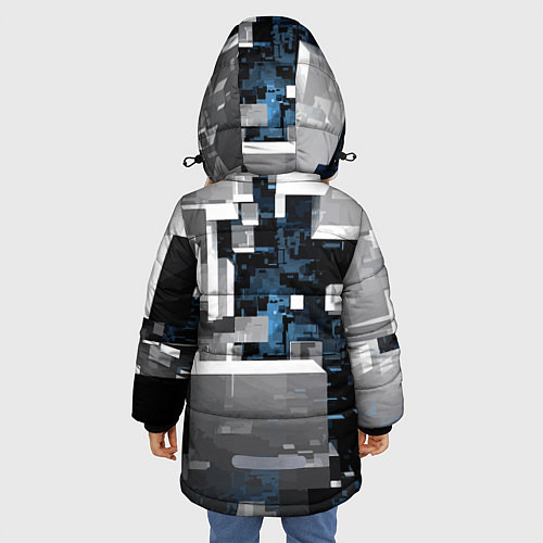 Зимняя куртка для девочки Minecraft / 3D-Черный – фото 4