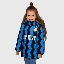 Куртка зимняя для девочки INTER домашняя 2021, цвет: 3D-черный — фото 2