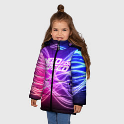 Куртка зимняя для девочки NFS NEED FOR SPEED S, цвет: 3D-красный — фото 2