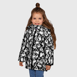 Куртка зимняя для девочки Haunted Family Призраки, цвет: 3D-черный — фото 2