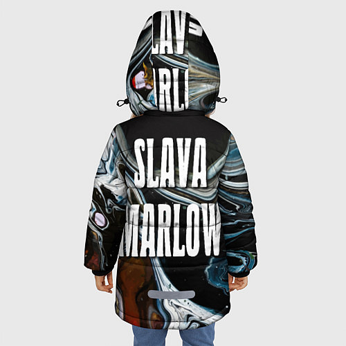 Зимняя куртка для девочки Slava Marlow / 3D-Черный – фото 4