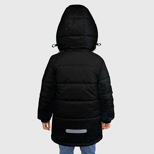 Зимняя куртка для девочки Among Us - Новый год / 3D-Черный – фото 4
