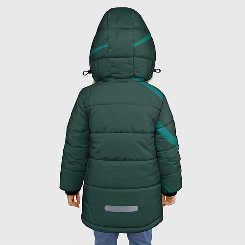 Зимняя куртка для девочки Лучше звоните Ктулху / 3D-Светло-серый – фото 4
