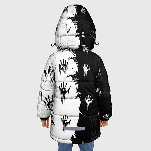 Зимняя куртка для девочки DEATH STRANDING / 3D-Черный – фото 4