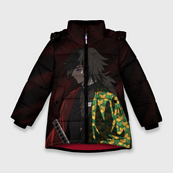Куртка зимняя для девочки ГИЮ ТОМИОКА, цвет: 3D-красный
