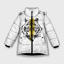 Зимняя куртка для девочки Золотой тигр