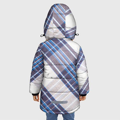 Зимняя куртка для девочки Шотландка Z / 3D-Черный – фото 4