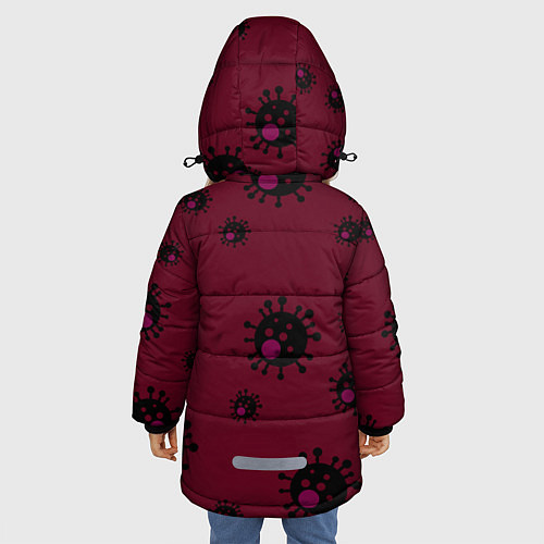 Зимняя куртка для девочки ANTICORONA / 3D-Черный – фото 4