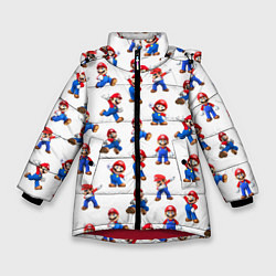 Куртка зимняя для девочки Mario, цвет: 3D-красный