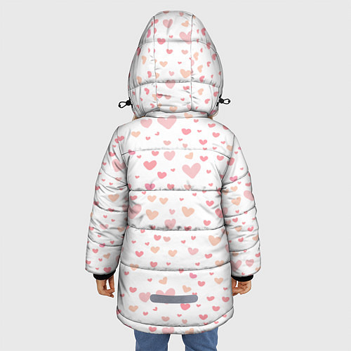 Зимняя куртка для девочки AMONG US - СЕРДЕЧКО / 3D-Черный – фото 4