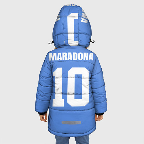 Зимняя куртка для девочки Диего Марадона Наполи / 3D-Черный – фото 4