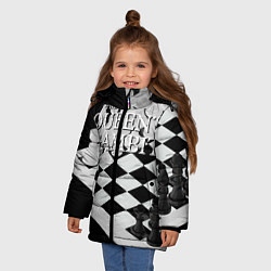 Куртка зимняя для девочки Ход Королевы, цвет: 3D-светло-серый — фото 2