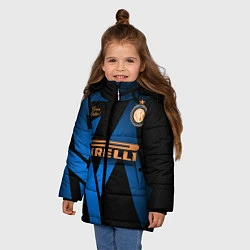 Куртка зимняя для девочки INTER, цвет: 3D-светло-серый — фото 2