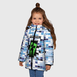 Куртка зимняя для девочки Minecraft S, цвет: 3D-черный — фото 2