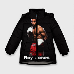 Куртка зимняя для девочки Roy Jones, цвет: 3D-светло-серый
