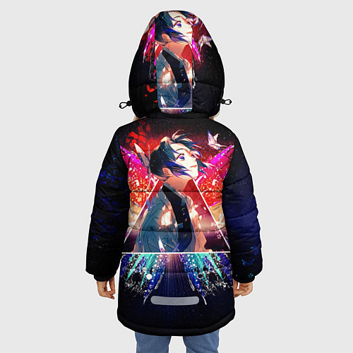 Зимняя куртка для девочки Шинобу Кочо / 3D-Черный – фото 4