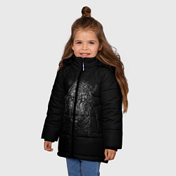 Куртка зимняя для девочки Ягуар, цвет: 3D-светло-серый — фото 2