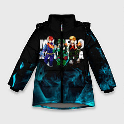 Куртка зимняя для девочки Моя геройская академия, цвет: 3D-светло-серый