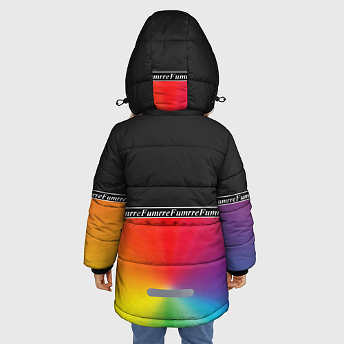 Зимняя куртка для девочки Fumrre NEW / 3D-Черный – фото 4