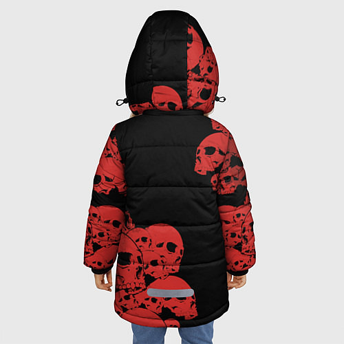 Зимняя куртка для девочки Horror / 3D-Черный – фото 4