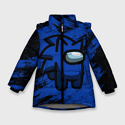 Куртка зимняя для девочки AMONG US - СОНИК, цвет: 3D-светло-серый