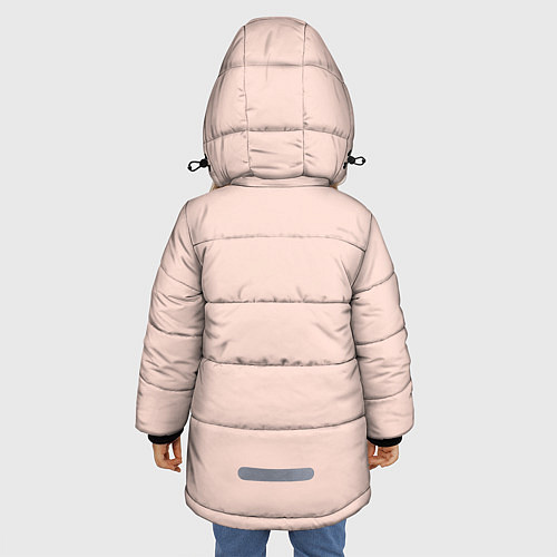 Зимняя куртка для девочки Surprised anime face / 3D-Черный – фото 4