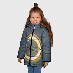 Куртка зимняя для девочки His Dark Materials, цвет: 3D-черный — фото 2