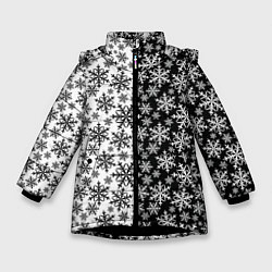 Зимняя куртка для девочки Снежинки