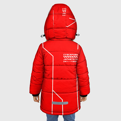 Зимняя куртка для девочки CYBERPUNK FASHION / 3D-Черный – фото 4