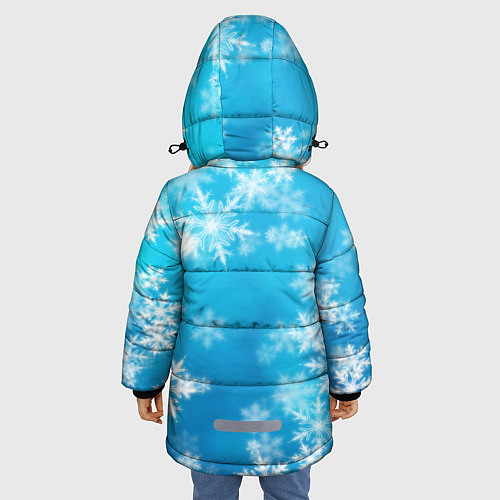 Зимняя куртка для девочки Милый новогодний бычок / 3D-Черный – фото 4